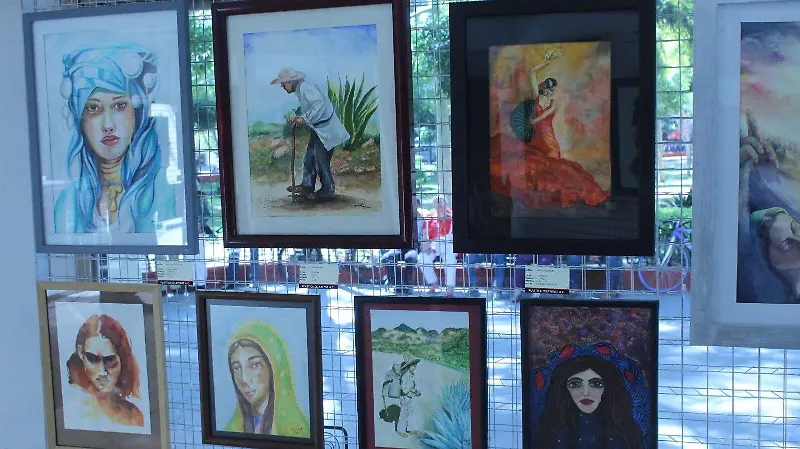 A través de sus obras los artistas muestran su opción y talento.